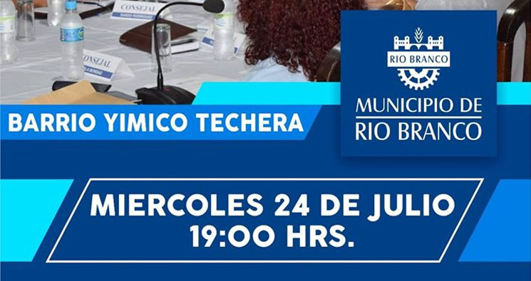 12.07.2019 Concejo Municipal sesionará en Asociación de Cultivadores de Arroz