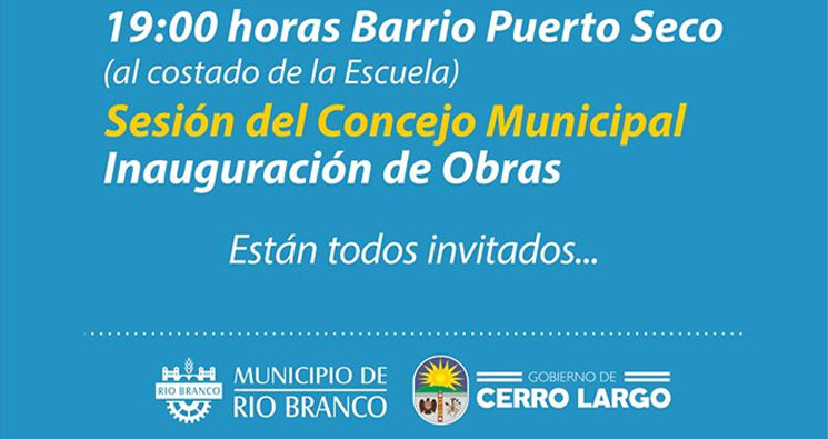 23.08.2019 Sesión del Concejo Municipal en Barrio Puerto Seco