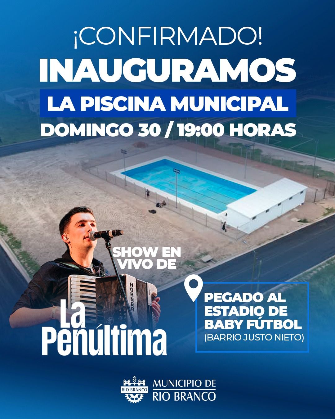 Inauguración de la piscina municipal el domingo 30 de marzo